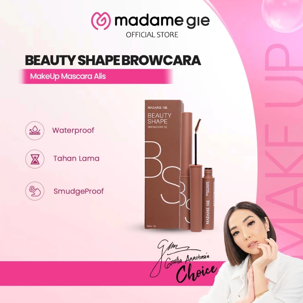 [NEW PACKAGING] Madame Gie Beauty Shape Browcara - MakeUp Mascara Alis
