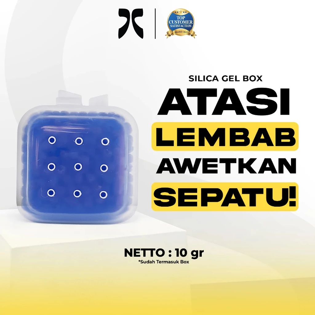 96. Summer Shoes Care Silica Gel Biru Silica Gel Plastic Box Serbaguna