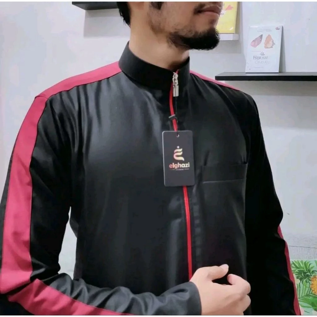 Elghazi [Thobe Haxan Jubah 16] JUBAH ELGHAZI THOBE 16 HAXAN | JUBAH PRIA DEWASA | GAMIS JAHITAN TAILOR | JUBAH BANJARBARU ABI ZIDNA