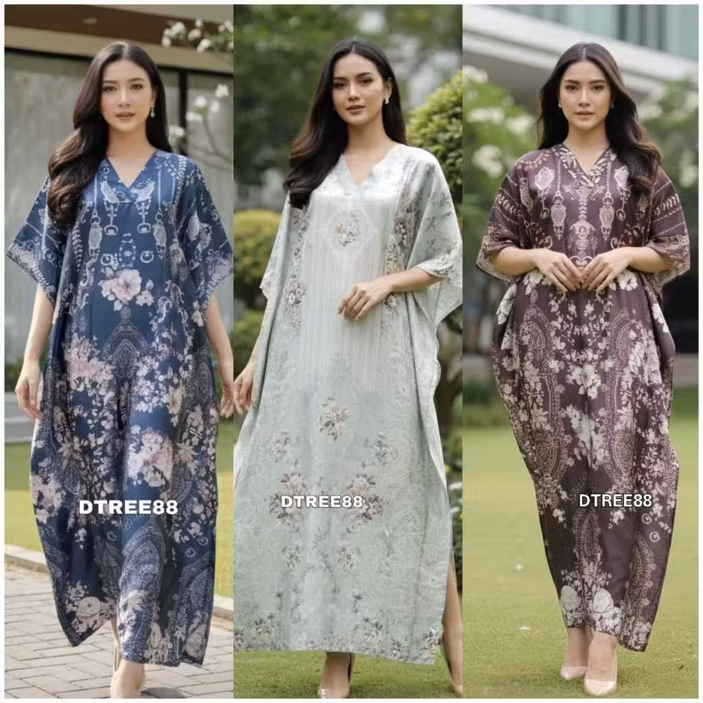 Dtree . Kaftan Raya Muslim Wanita / Gamis Panjang Muslim Modern lebaran 2026