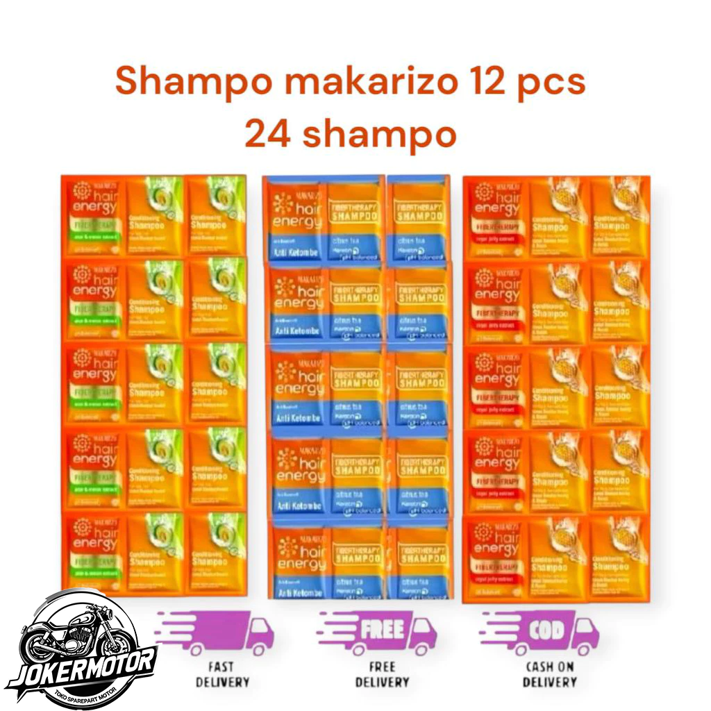 Shampo Makarizo Renteng 24 Sachet Aloe Melon / Royal Jelly – Best Seller
