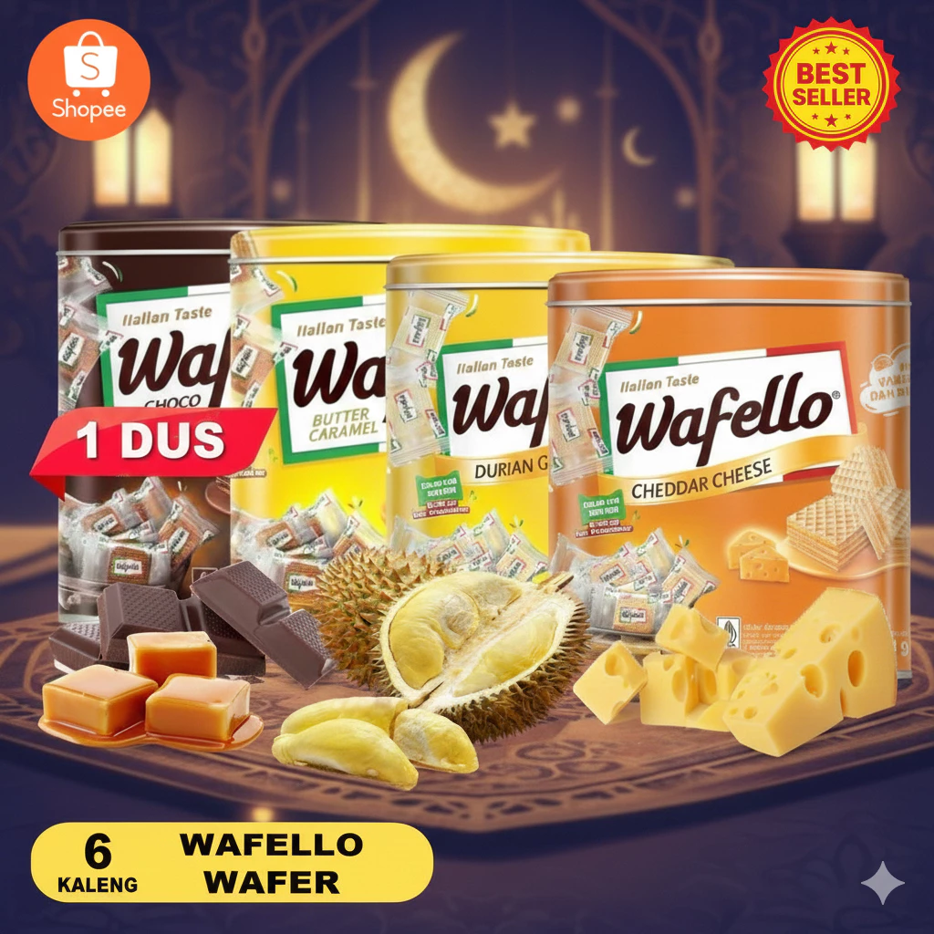 Wafello kartonan murah untuk stok snack rapat kantor saat ramadan