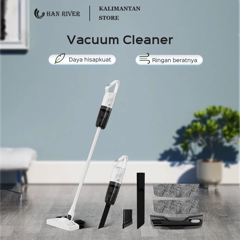 [Pengiriman dari Banjarmasin]HAN RIVER Vacuum Cleaner 5 in 1 Cordless Stick Handheld Penyedot Debu