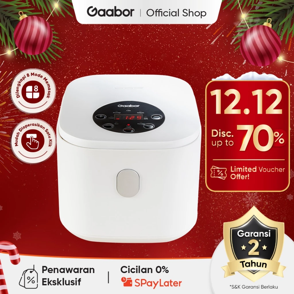 Gaabor Rice Cooker Digital 2,2 Liter