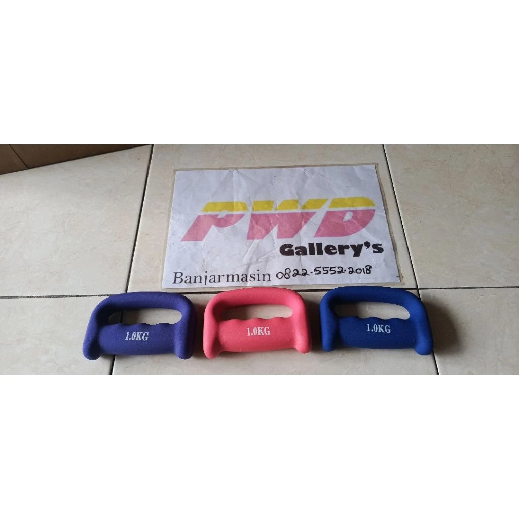 DUMBEL BARBEL NEOPRENE WITH HANDLE 1KG BANJARMASIN MURAH