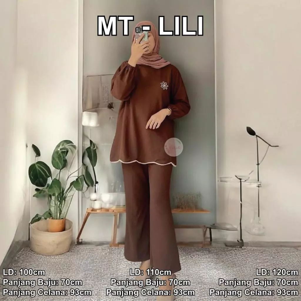 D - Oneset Lili Bahan Knit Osaka Variasi BORDIR Bunga