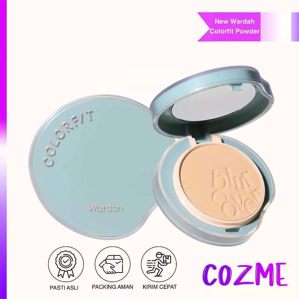WARDAH Colorfit Velvet Powder Foundation SPF 20 PA+++ | Coverage 16H Pore Blur