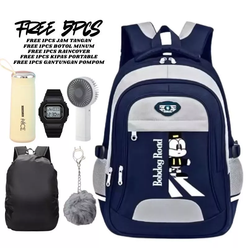 Tas Ransel Anak Sekolah Bobobog sd smp sma laki-laki perempuan multifungsi cocok buat anak cowok cewek backpack kekinian pria keren 2025
