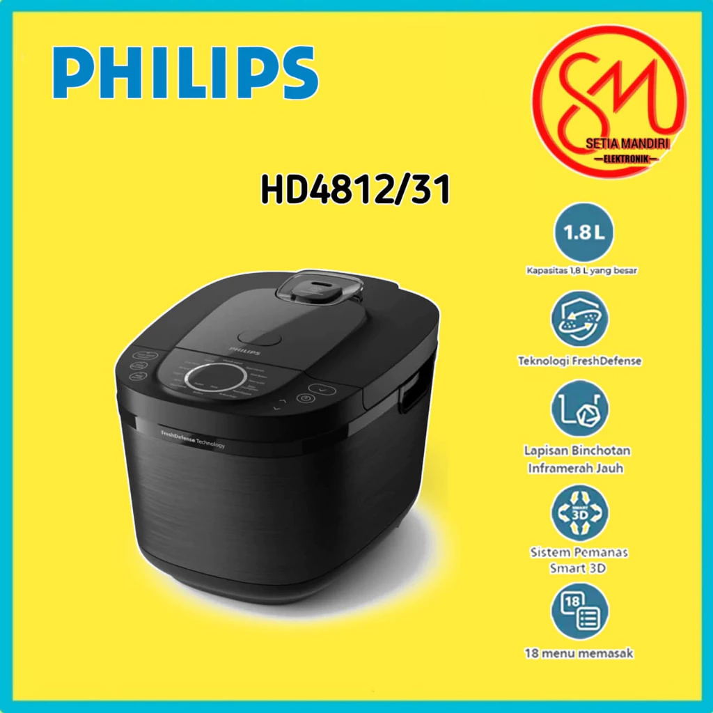 PHILIPS Rice Cooker Digital FreshDefense Technology