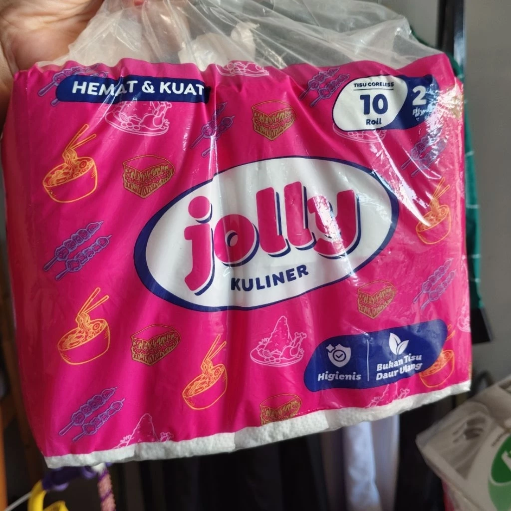 [COD] Promo Tissue Jolly Kuliner 10 Roll (2 ply) Tisu Original Hemat dan Kuat / Agen Tisu Banjarbaru / Tisu Roll Tisu Bulat