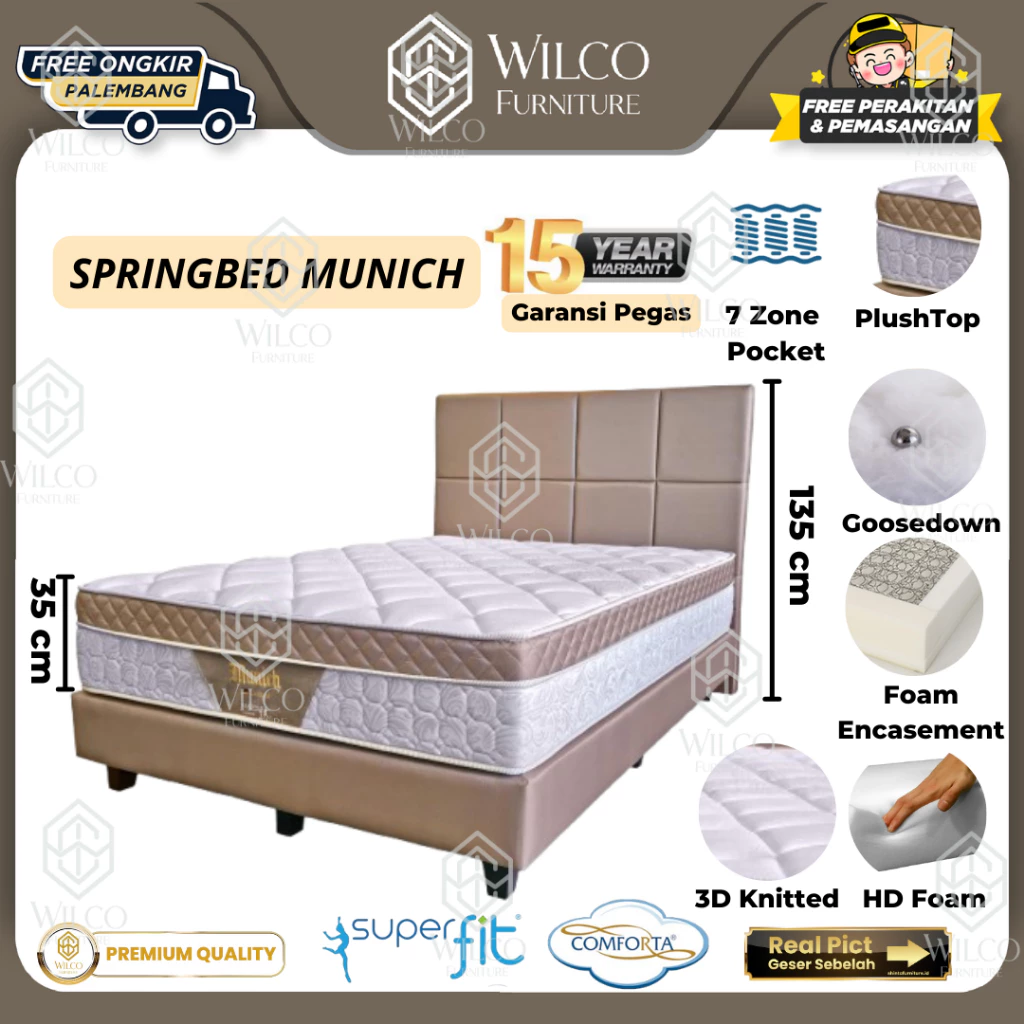 Springbed Munich Superfit by Comforta | Kasur Matras Superfit Limited Munich Full Pocket