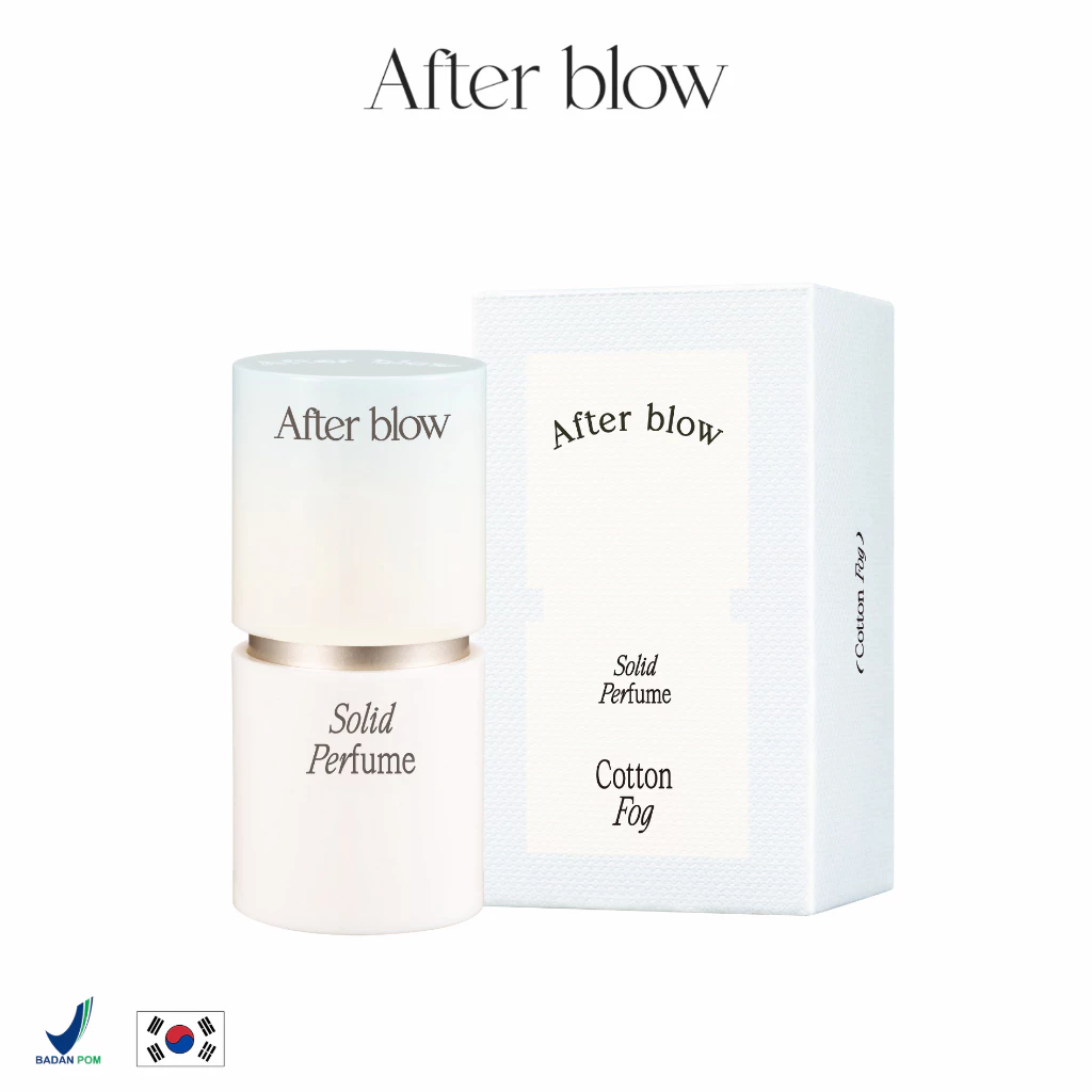AFTER BLOW | Solid Perfume Cotton Fog | Clean Powdery Pocket Fragrance 6.5g