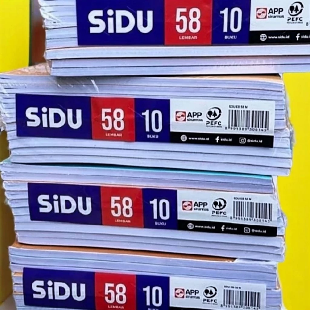 Buku Tulis SINAR DUNIA 58 Lembar 1 pack isi 10 Buku/ SIDU ORIGINAL