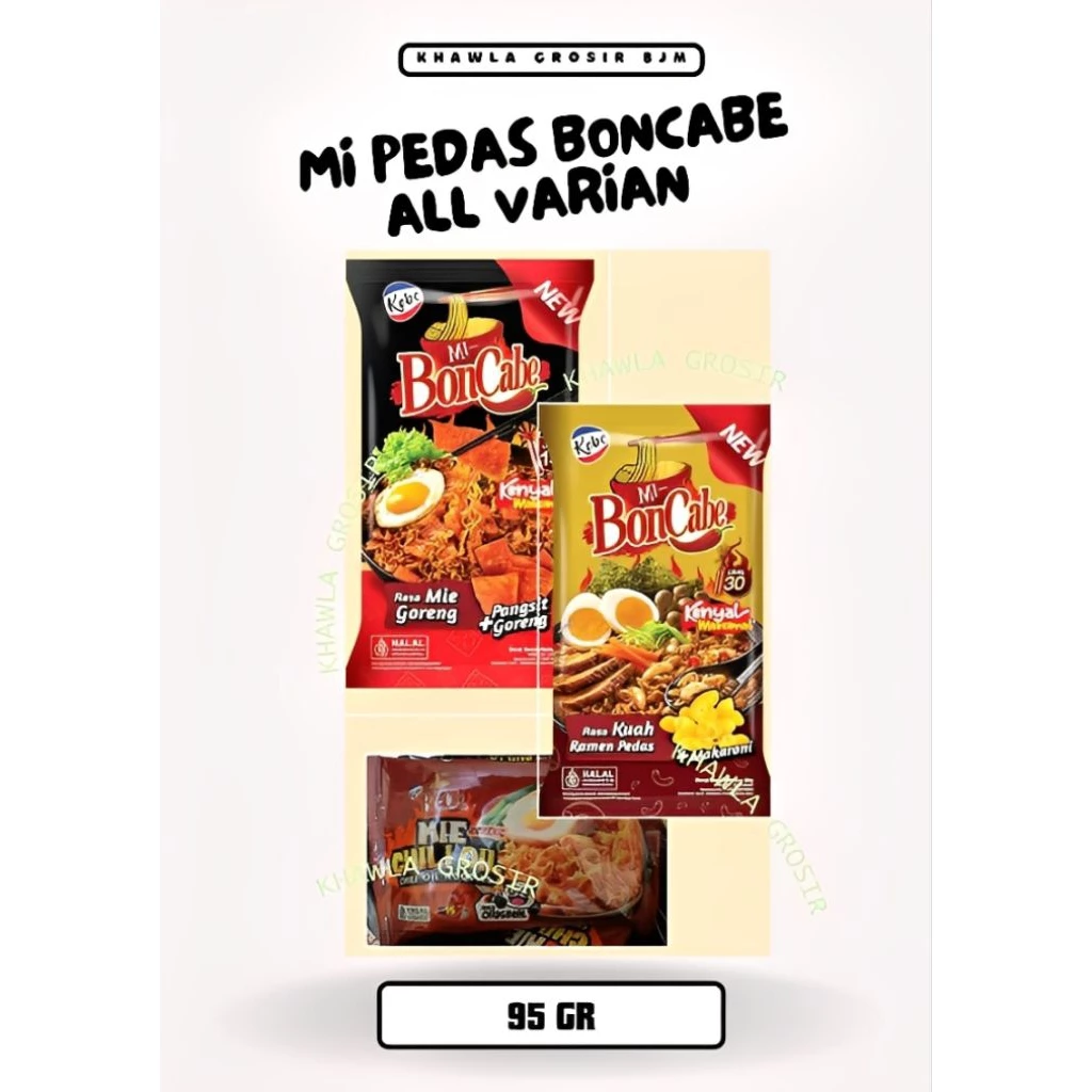 BANJARMASIN | KOBE | MIE - BON CABE - CHILI OIL / MAKARONI - PANGSIT - MIE PEDAS SATUAN