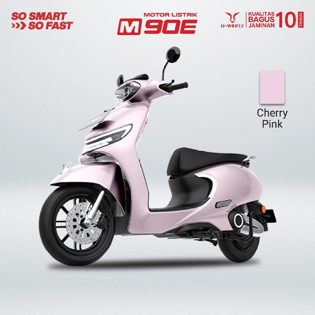 Uwinfly M90E (Motor Listrik), Range 90km, Quick Charge, Fast Swap, Li60v/24Ah, Motor Power 1500W, Smart U-Connect