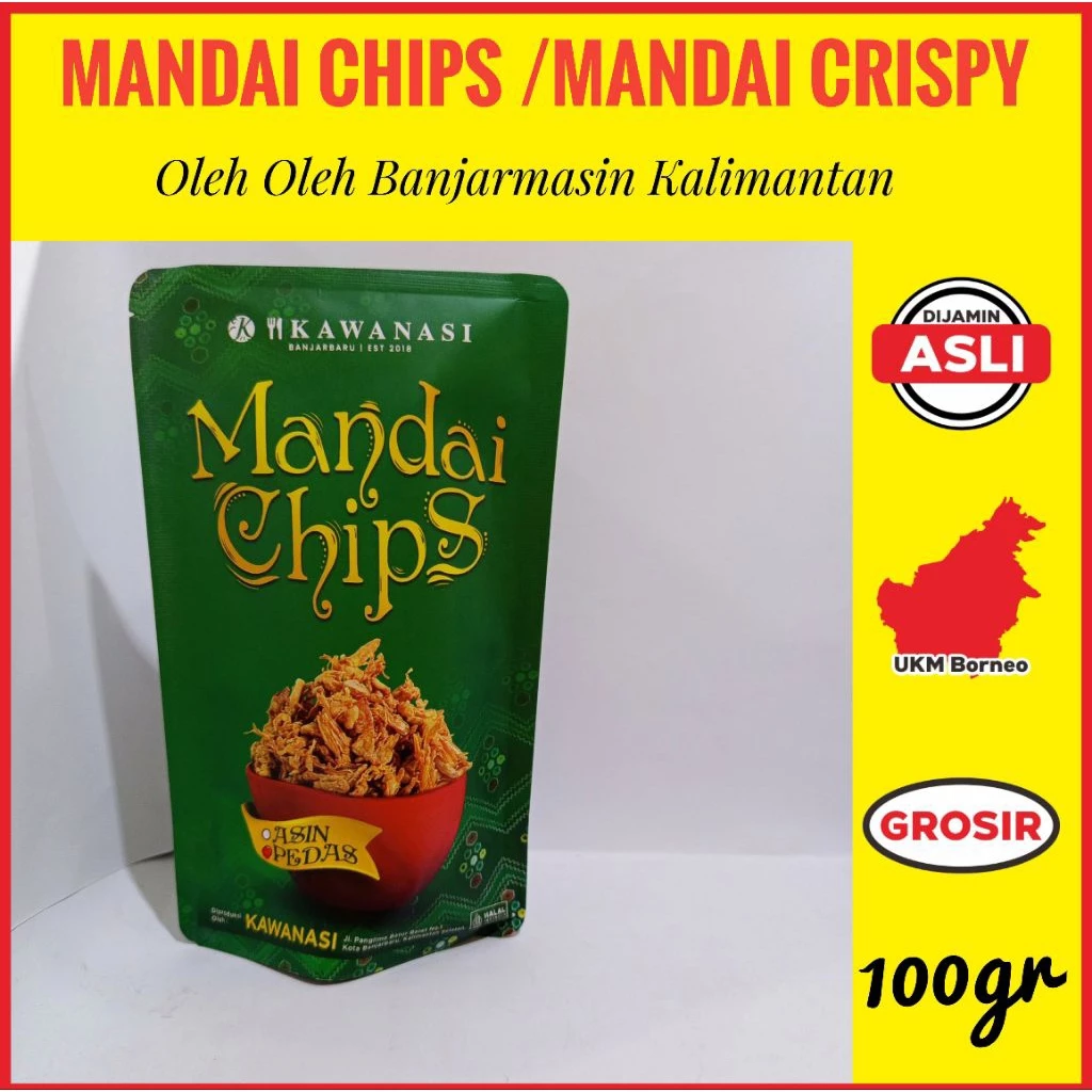 Mandai Chips Kawan Nasi Oleh Oleh Banjarmasin Kalimantan