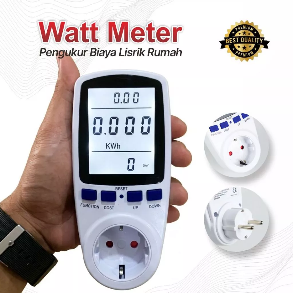 Watt Meter Digital Cek Tagihan Listrik Hemat