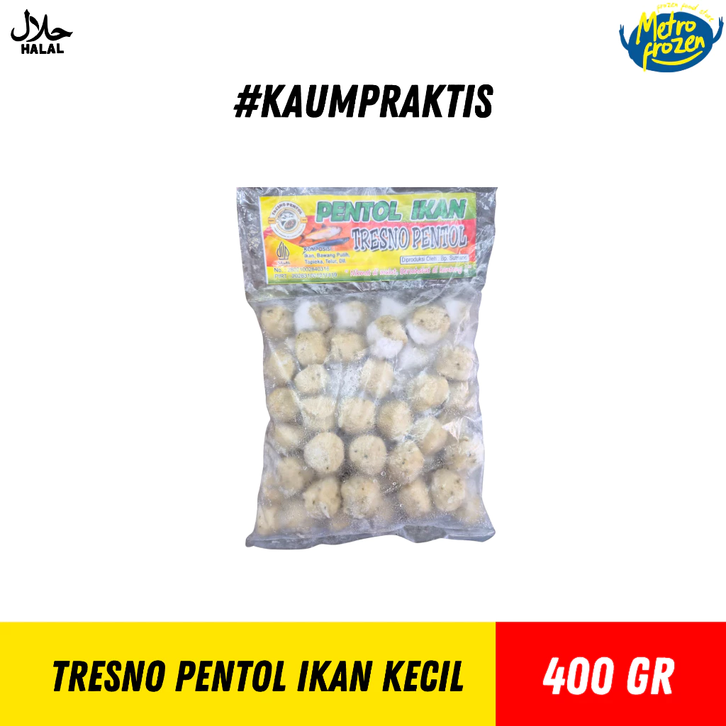 TRESNO Pentol Ikan Kecil 400gr //pentol ikan tresno kecil //pentol ikan instan Banjarmasin
