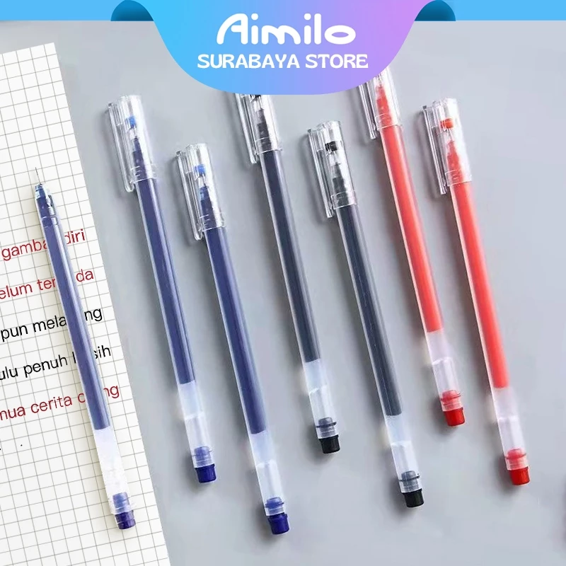 Aimilo Gel Pen Pulpen Gel 3 Warna 0.5mm 1 PCS