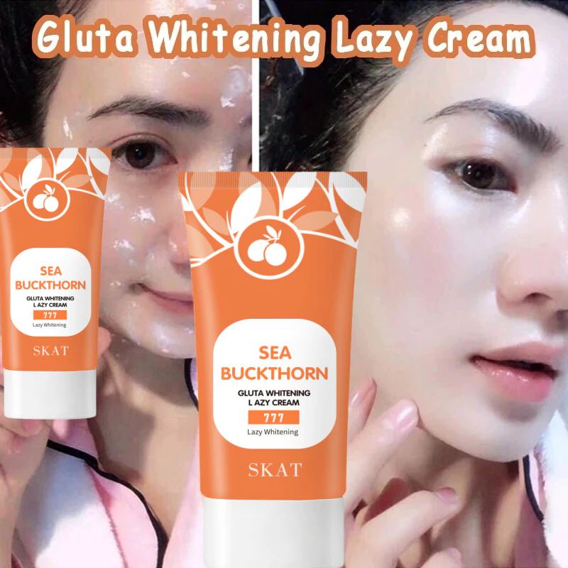 Kem Pemutih Wajah 30g Niacinamide Lazy Cream Gluta Whitening Day Cream Set Skincare Kit Gmeelan Lazy Creamv