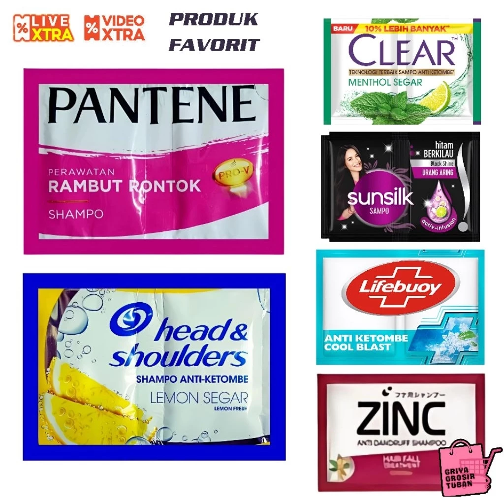 (PRODUK FAVORIT) Shampo Sachet PANTENE, Head & Shoulders dikirim random
