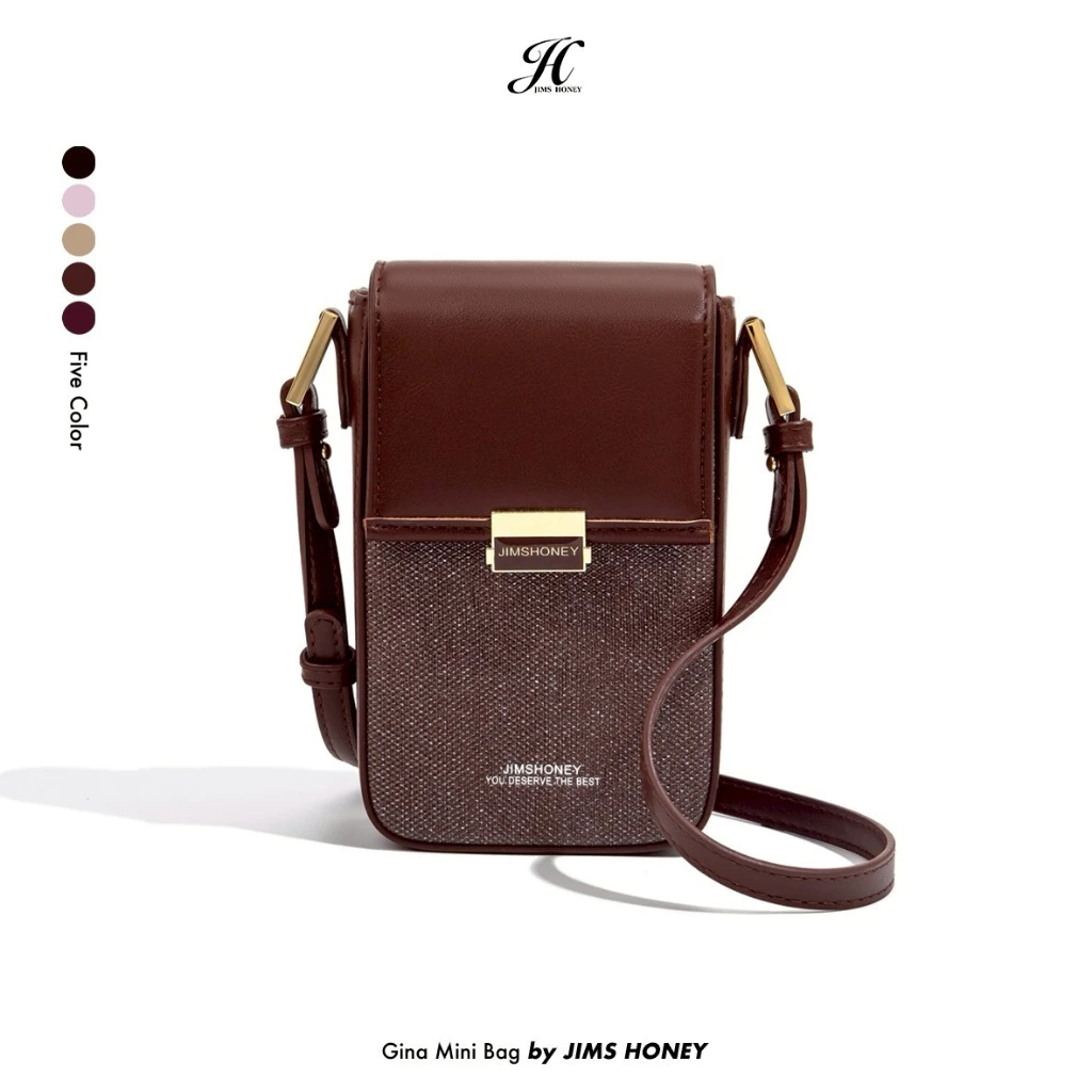 GINA MINI BAG TAS SELEMPANG WANITA JIMSHONEY BANJARBARU (BISA COD)