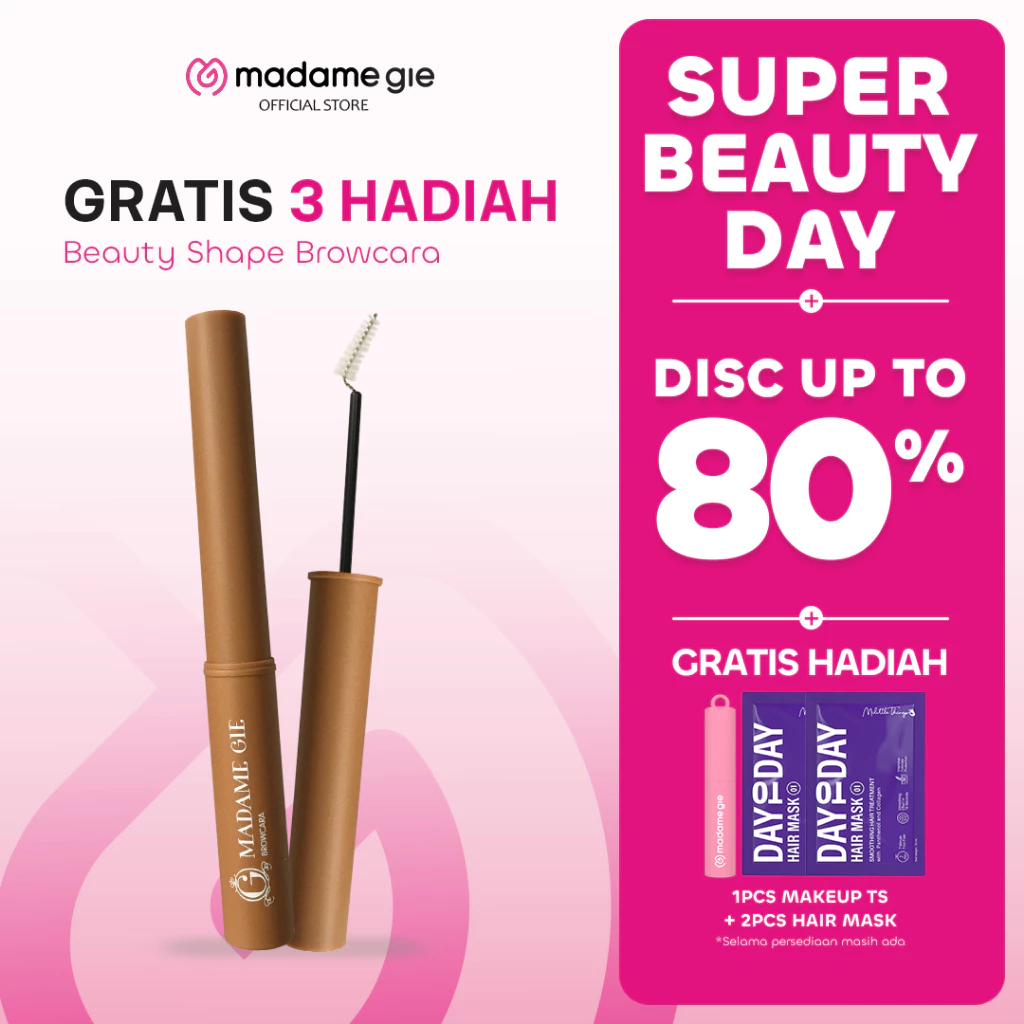[GRATIS 3 HADIAH] [READY STOCK] Madame Gie Beauty Shape Browcara - MakeUp Mascara Alis