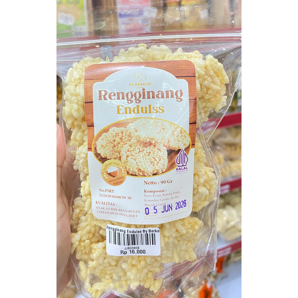 Rengginang Endulss By Berkah 90gr| Khas Banjarbaru |  Kerupuk ketan krupuk cemilan enak