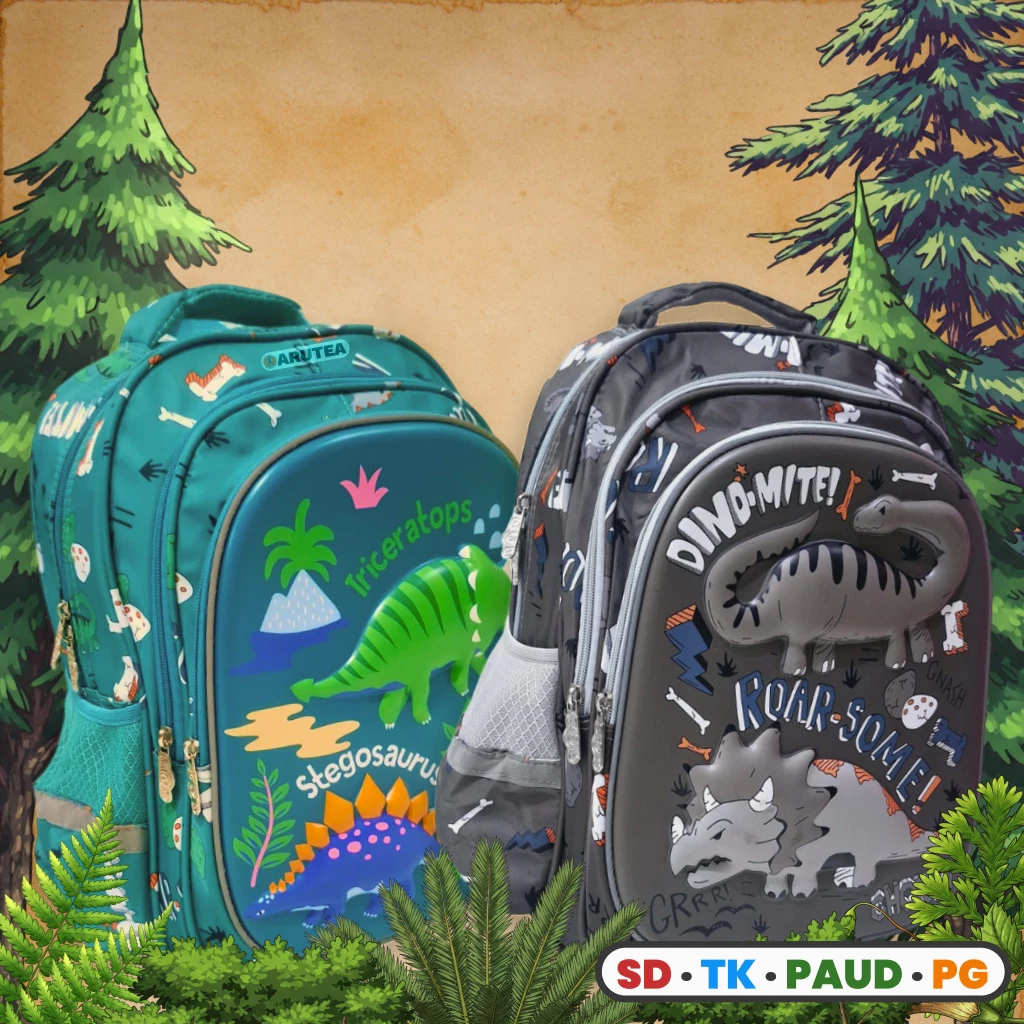 Arutea - Tas Ransel Anak Laki-Laki Motif Timbul | Sekolah PG/PAUD/TK/SD