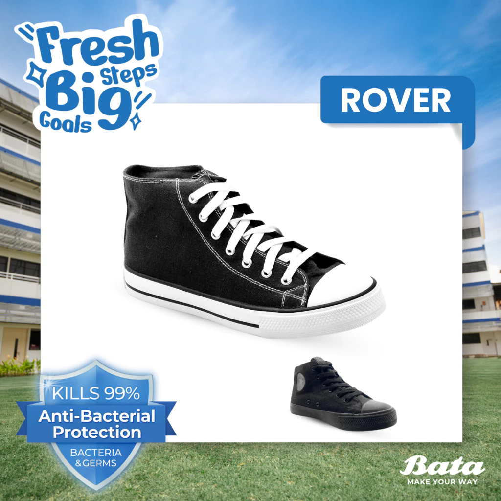 [BTS | 10 Tahun+] NORTH STAR - ROVER HI-TOP "Anti Bacterial" Sepatu Sneakers Sekolah Kanvas Kasual Pria / Wanita / Unisex