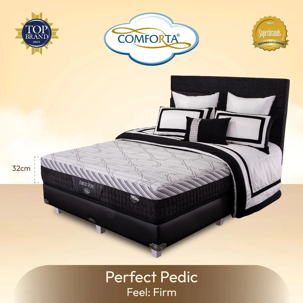 Perfect Pedic COMFORTA Kasur Springbed Matrass Only / Fullset