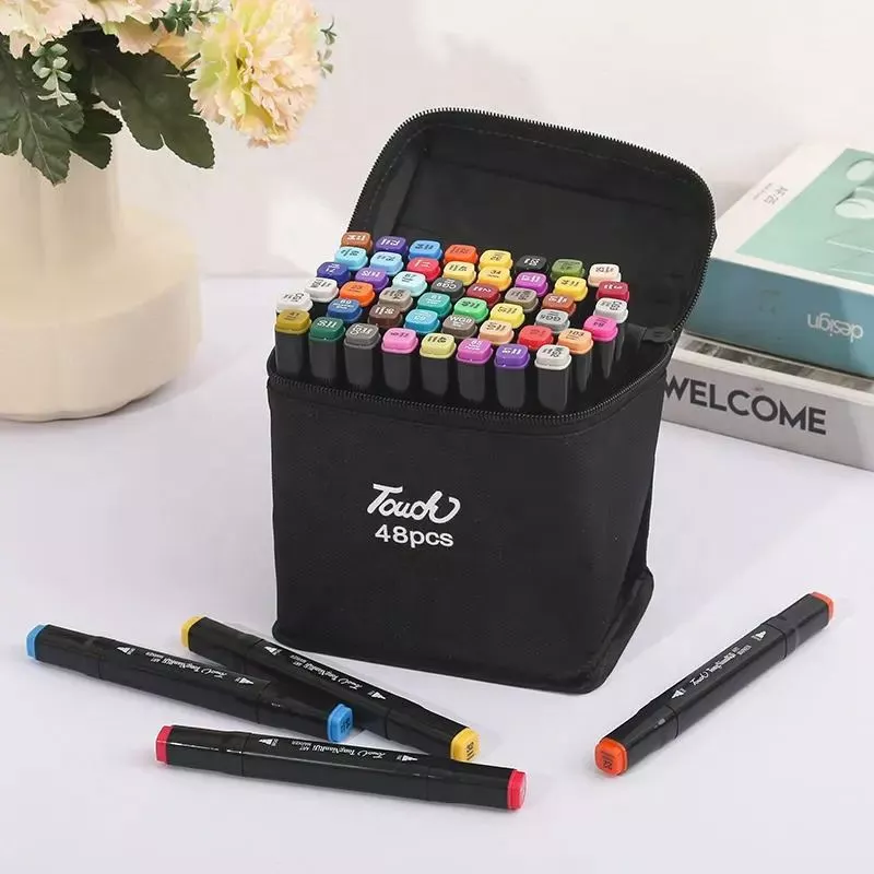 Spidol Set 24 Warna / Spidol Warna Art Marker 24 Warna / Graphic Art Marker Pen Color / Cocok Untuk Menggambar Mewarnai dan Kreasi Seni Anak dan Dewasa