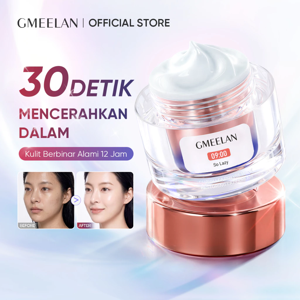 GMEELAN Mencerahkan Kulit Durvillea Polypeptide Pemulihan Krim Malas 30g Brightening Facial Day Cream Night Cream Pemutih Wajah Sea Buckthorn Calming Moisturizer Whitening Lazy Cream Krim Pemutih Wajah