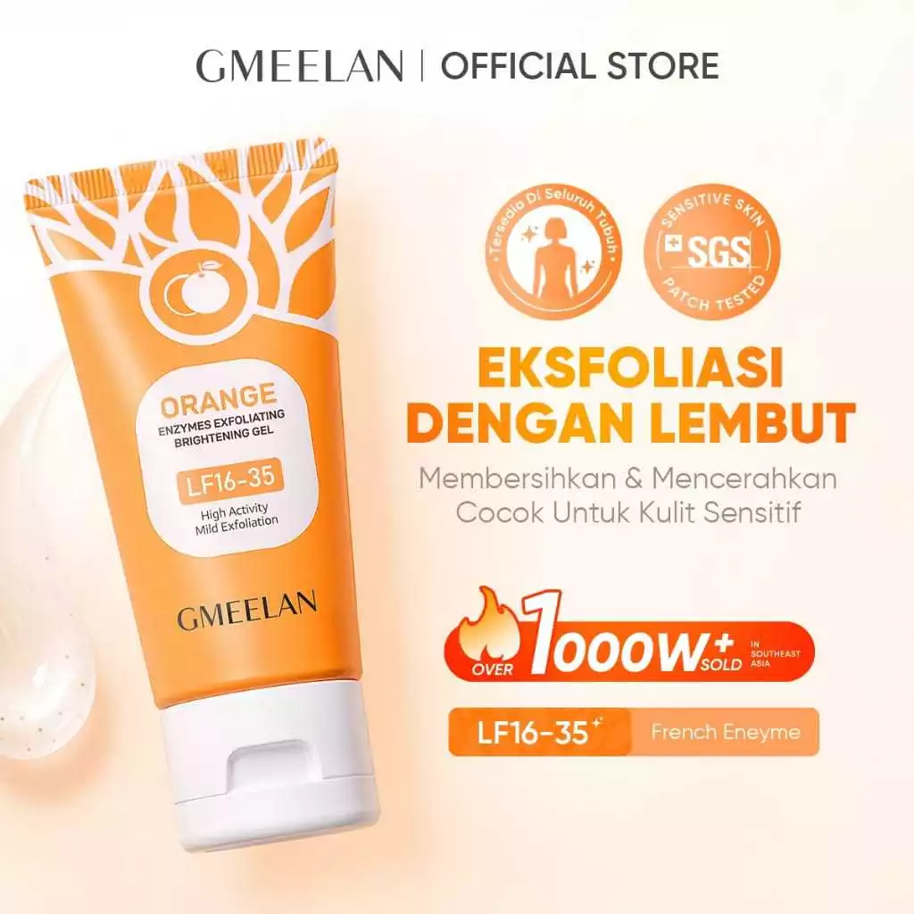 GMEELAN Peeling Gel - Eksfoliasi Wajah & Tubuh, Mencerahkan Kulit, Mengurangi Komedo
