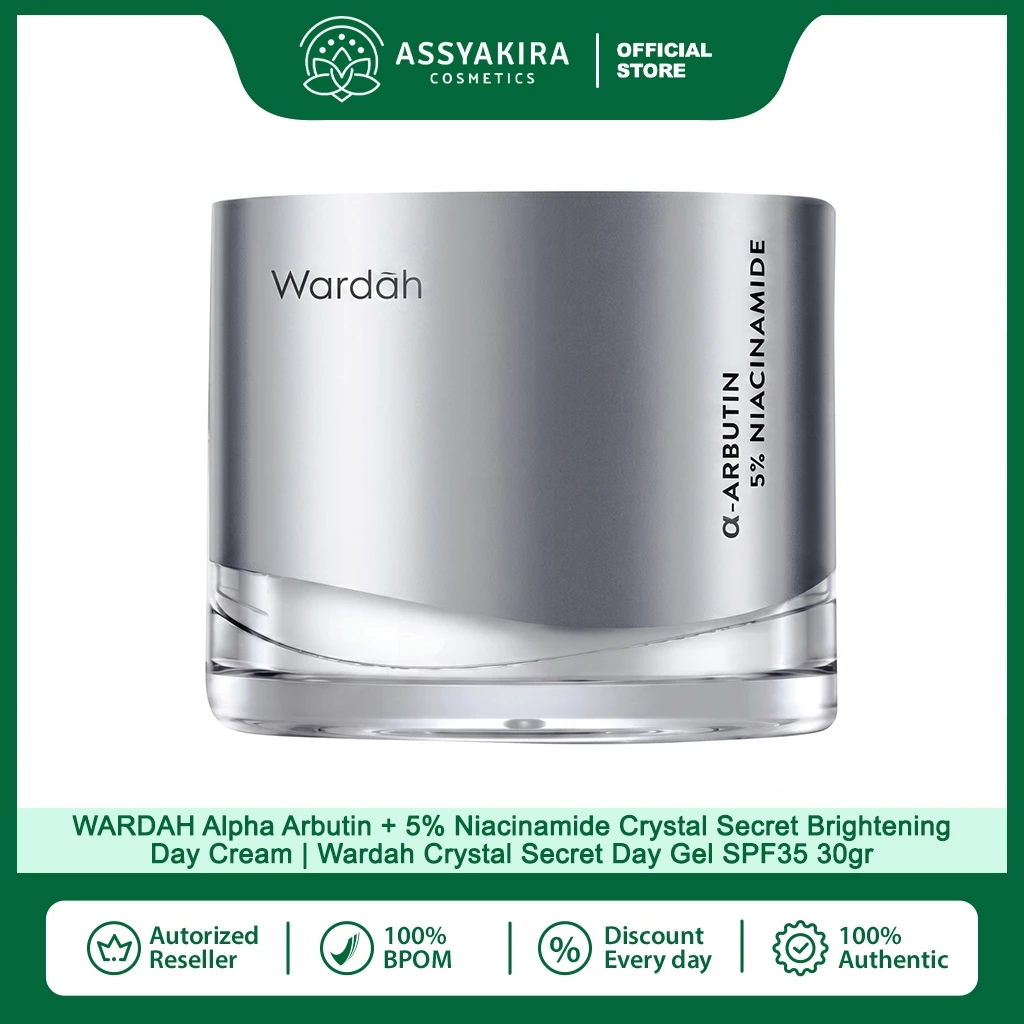 Wardah Crystal Secret Alpha Arbutin + 5% Niacinamide Brightening Day Cream SPF 35 PA+++