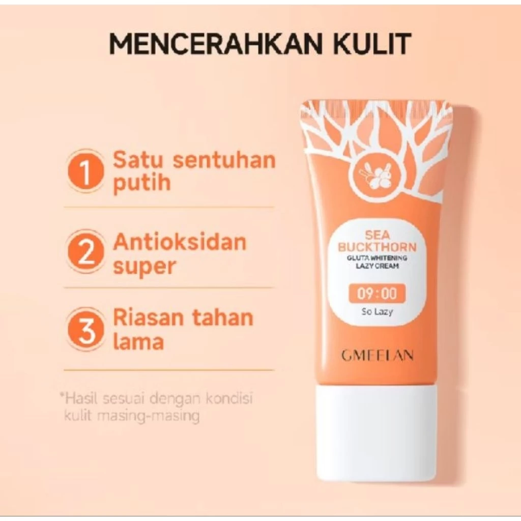 GMEELAN Krim Pemutih Wajah 30g - Mencerahkan & Melembabkan Kulit