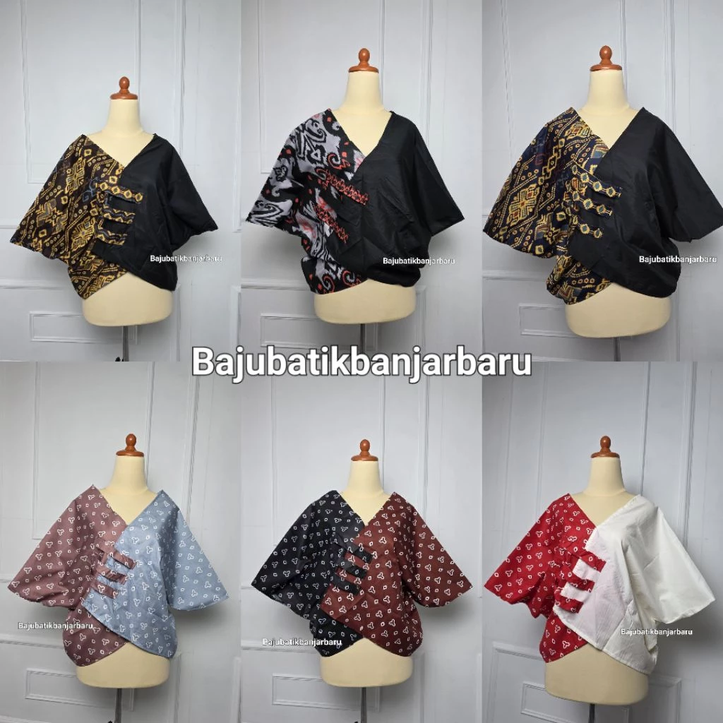 Outer Batik Wanita Jumputan Mix Motif Kekinian Banjarbaru