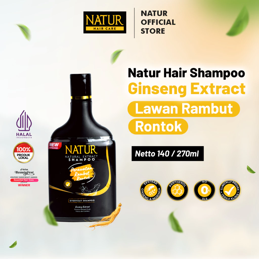 Natur Ginseng Perawatan Rambut Rontok 140 ML