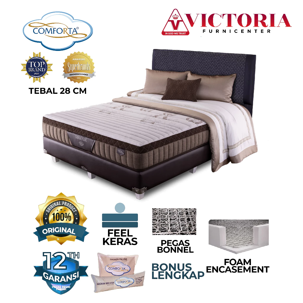 Comforta Super Pedic 160 x 200 160x200 Kasur Saja Mattres Only