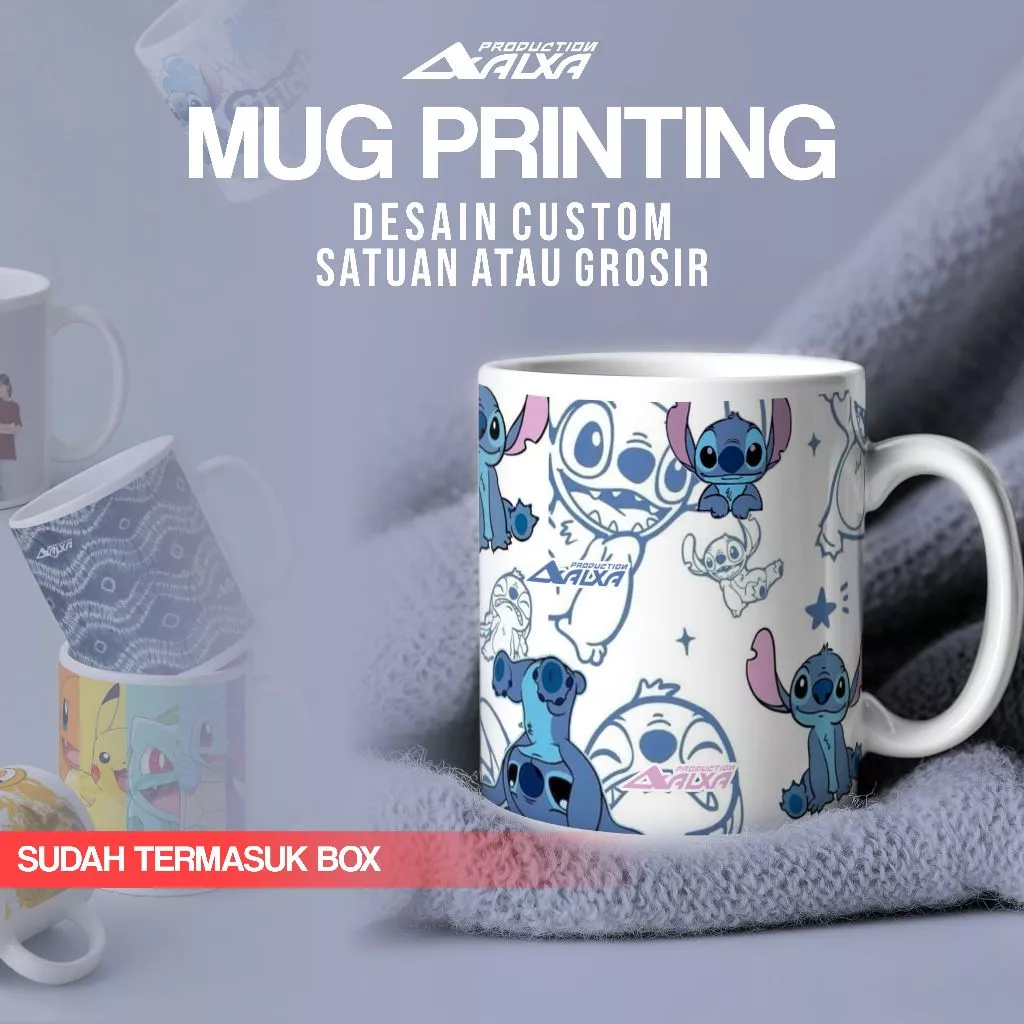 CANGKIR MUG CUSTOM PRINT BANJARMASIN , FREE BOX dan DESAIN , Satuan dan Grosir Murah
