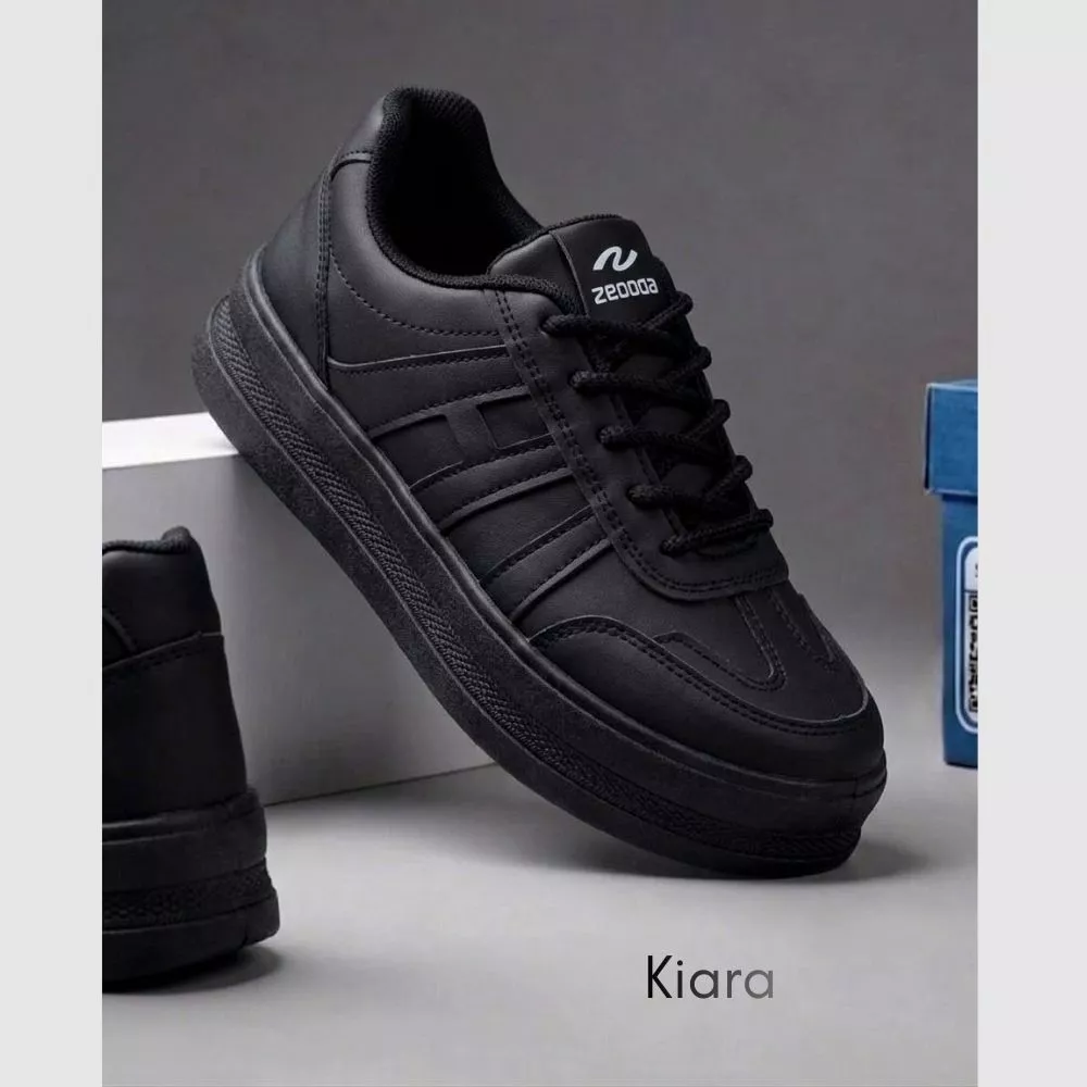 Zeodda Sepatu Sneakers Hitam Sekolah Edisi Back to School