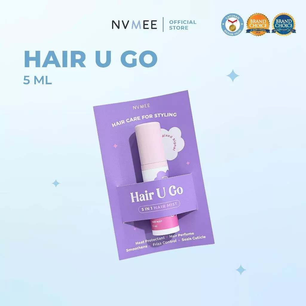 [FREE GIFT] Hair U Go 5in1 Hair mist Heat Protectant 5 ML Travel Size