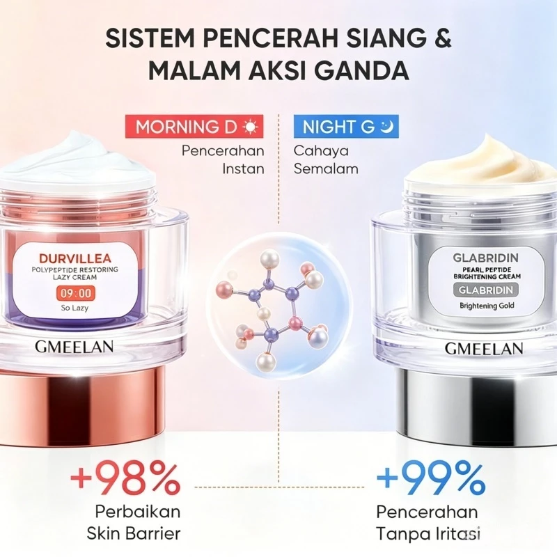 GMEELAN Mencerahkan Kulit Durvillea Polypeptide Krim Pemulihan Multi-Fungsi 30g Brightening Facial Day & Night Cream Sea Buckthorn Calming Moisturizer Whitening Skincare