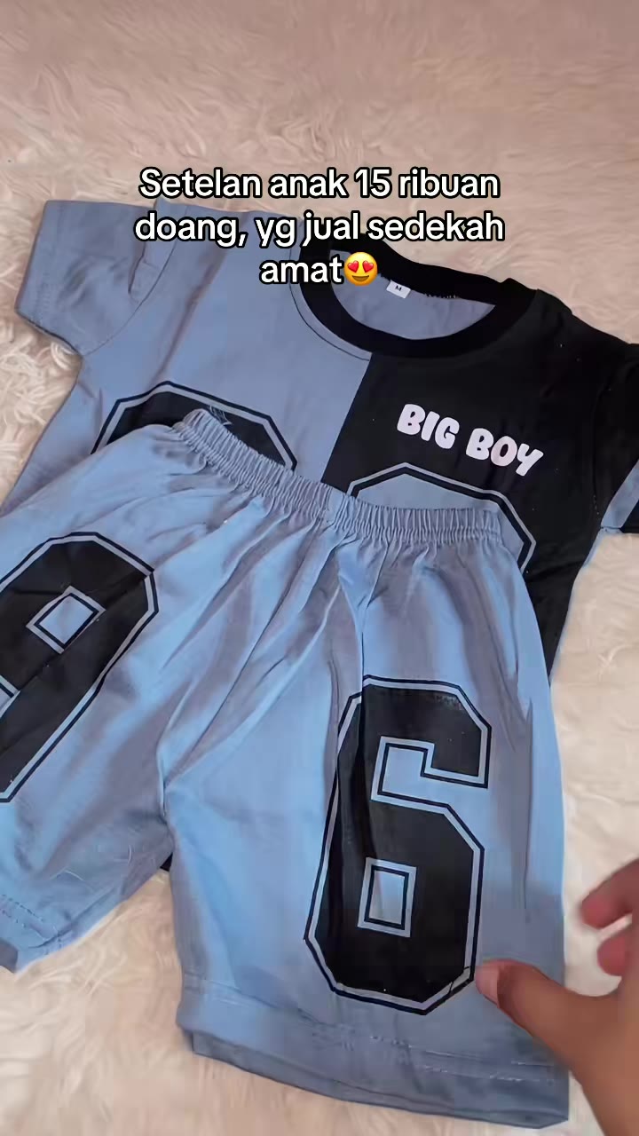 Bahan tebel tapi adem lembut bikin nyaman dipake si kecil😍 #bajuanak #bajuanakmurah #bajuanakviral #bajusetelan #bajuanaklucu