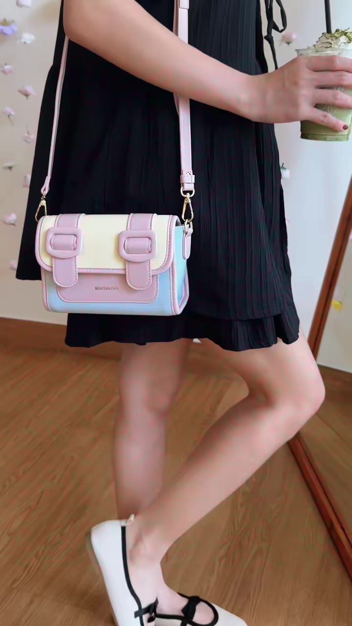 Feeling pretty in pastel! 💘introducing our pretty bag   pastel, cutesy, and pretty in your shoulder ✨💗  ツ #Bostanten #IceCreamBag #FYP #fyp #TasSelempang #TasWanita