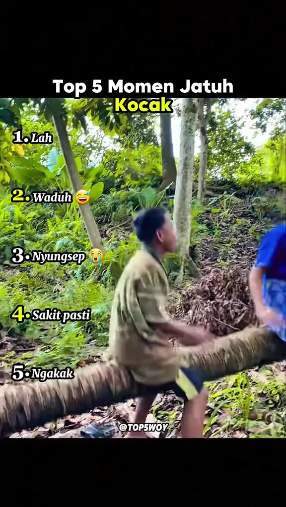 Top 5 Momen Jatuh Kocak 🤣 #hiburan #ngakak #lucu #videolucu #videokocak