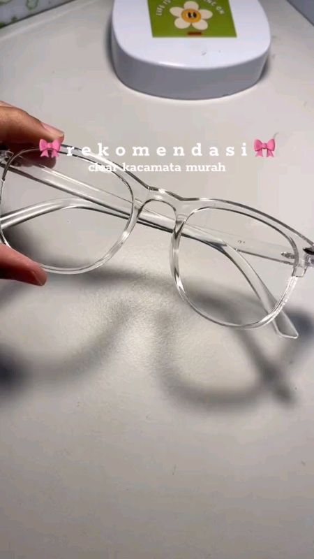 Kacamata radiasi dengan style ala korean beuty #SpillRacunShopee #RacunShopee #Diskon50Persen