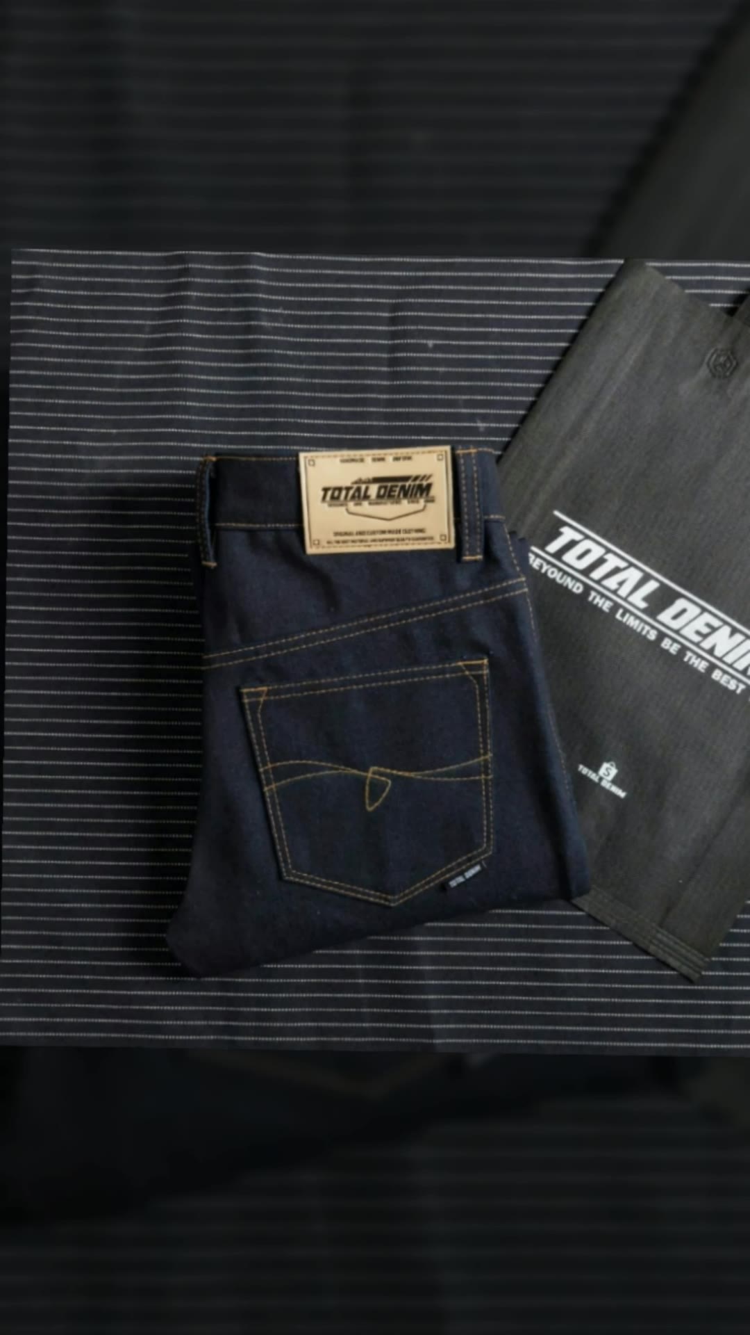 Total Denim / Deep Indigo X Blue Selvedge Double Redline Celana Denim Dan Jeans #celanadenim #celanajeans #RacunShopee