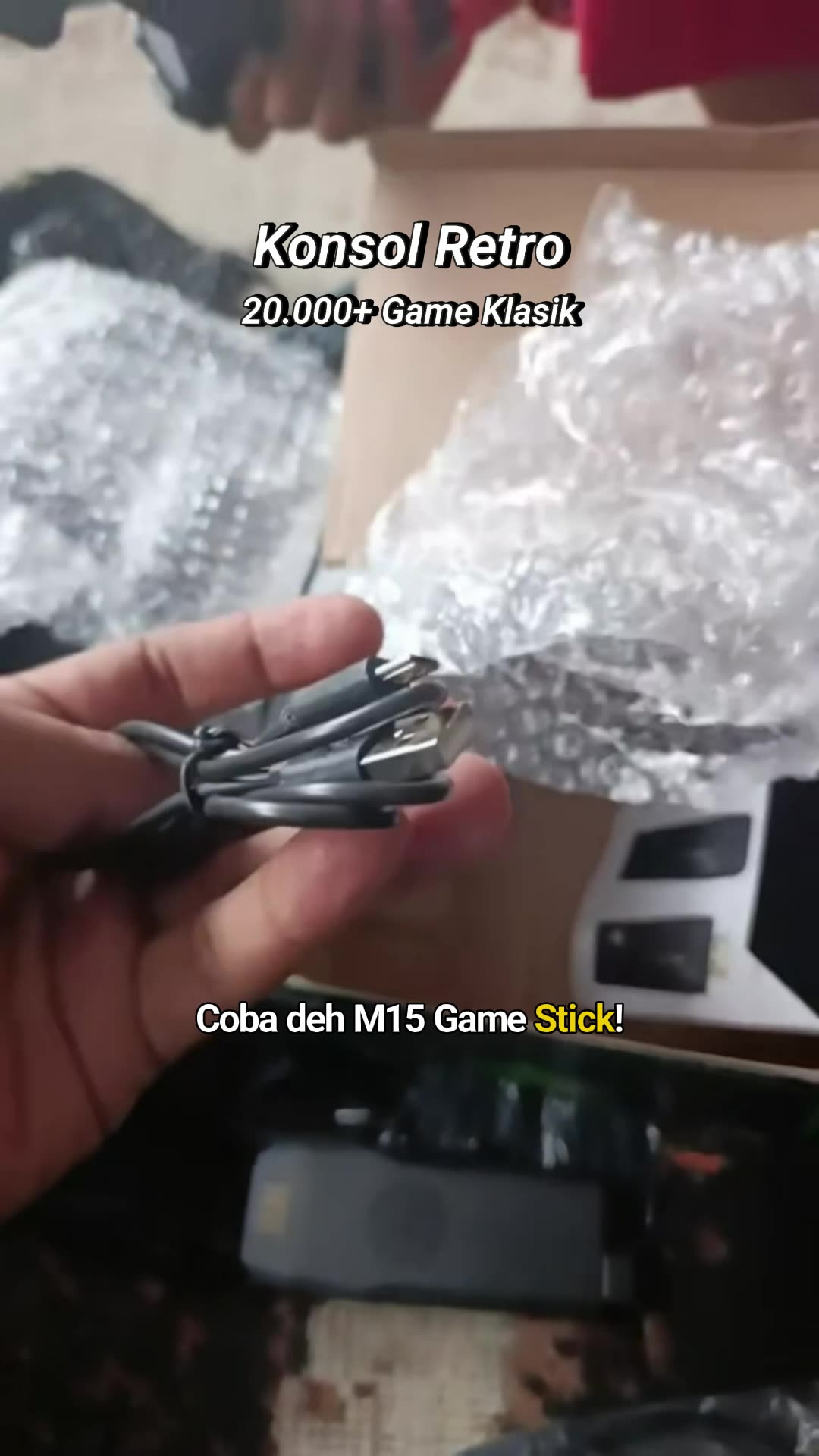 M15 Game Stick Wireless 4K/Gaming Console Retro 20K+ Games PSP Video Games #RacunShopee #shopeevideo #m15gamestick