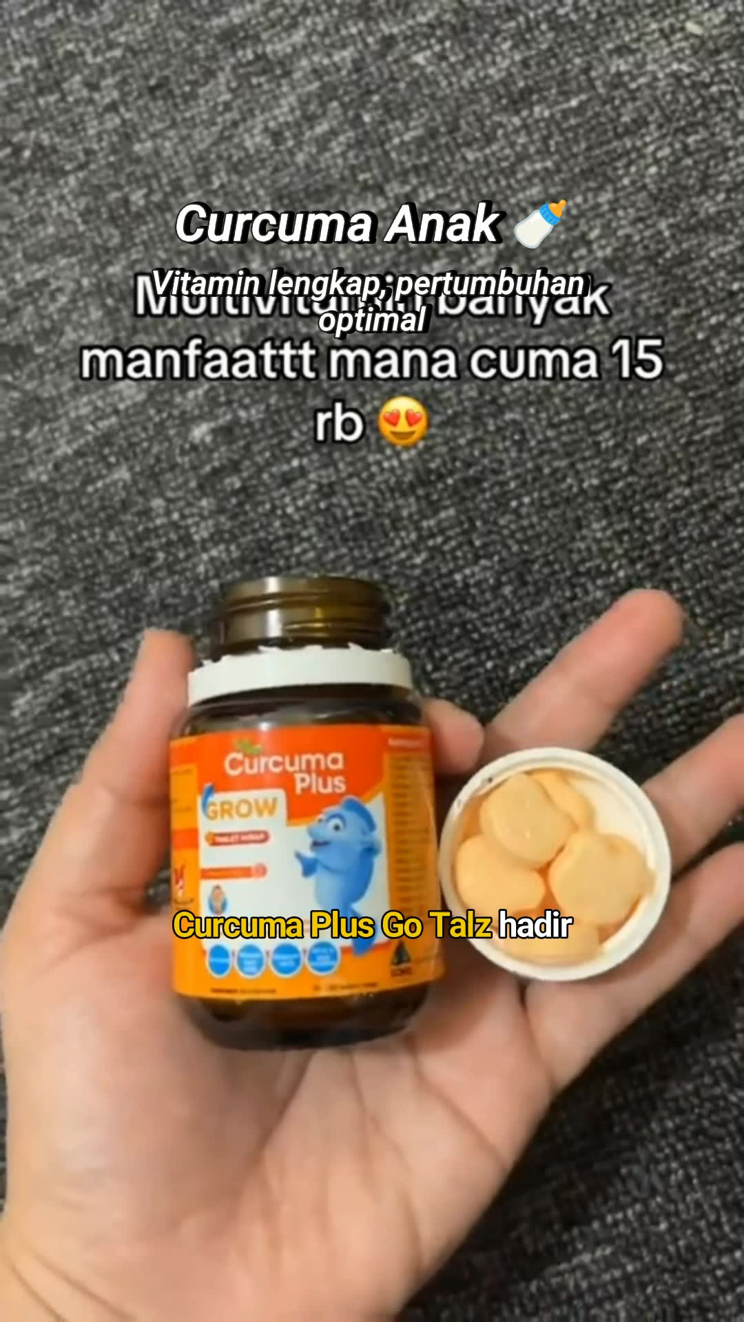 Curcuma Plus Go Talz Grow Tablet Hisap Multivitamin  Tablet Terlaris !!!!!! #curcumaplus #vitaminanak #multivitamin #RacunShopee